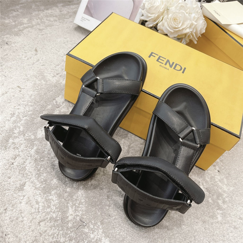 F**di letters webbing sandals