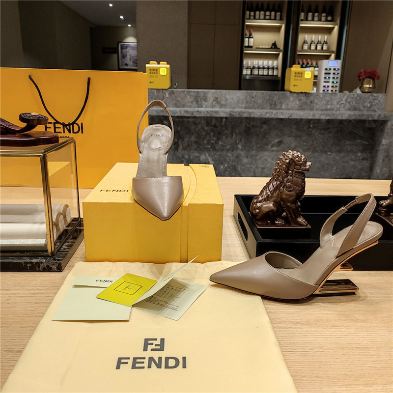 F**di strappy toe high heel sandals