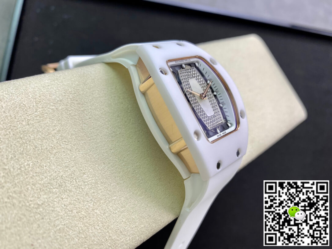 Richard Mille Replica RM 07-01 1:1 Best Edition RM Factory Ceramic White Strap