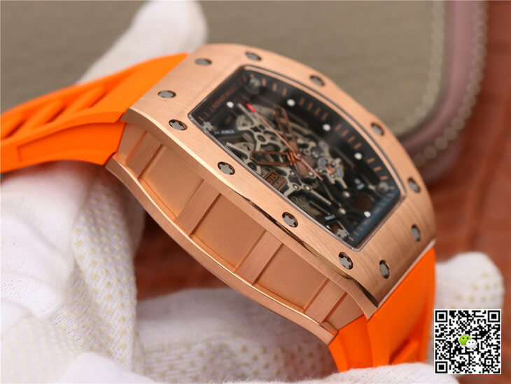 Replica Richard Mille RM035 Americas KV Factory 1:1 Best Edition Orange Strap