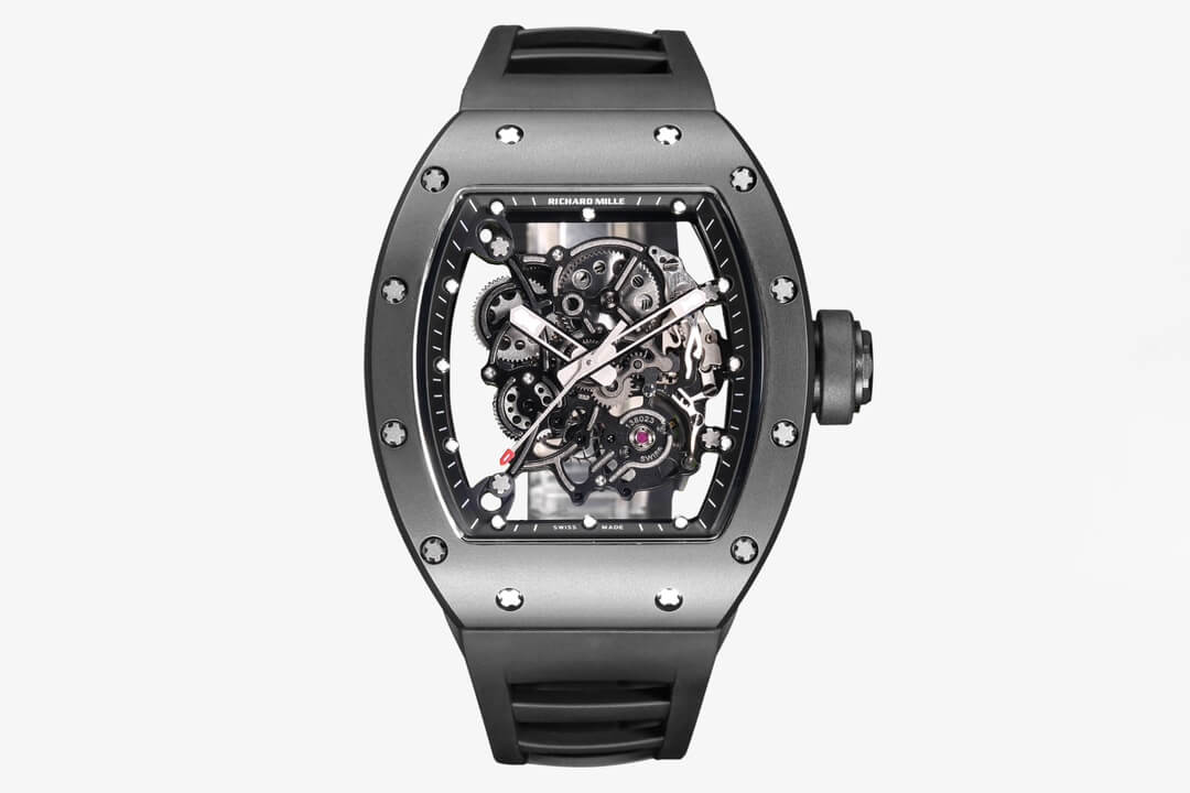 Replica Richard Mille RM-055 1:1 Best Edition BBR Factory Ceramic Skeleton Dial