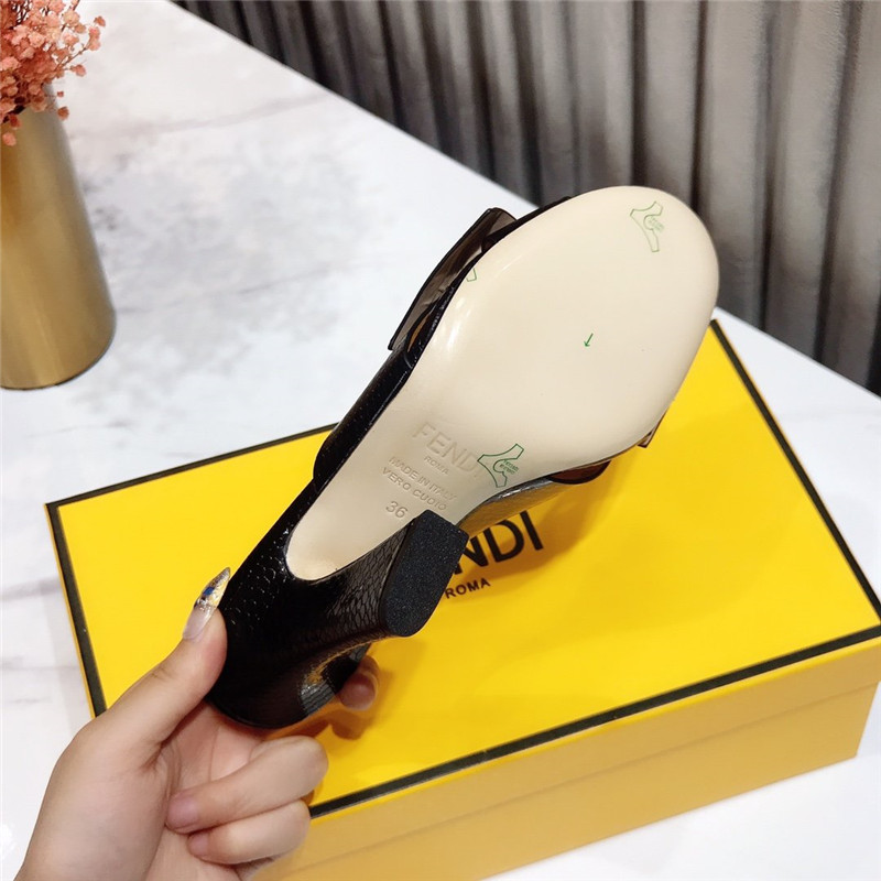 F**di Dupes block heel sandals