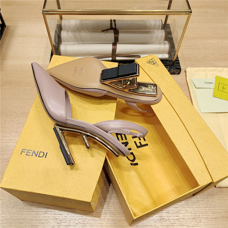 F**di strappy toe high heel sandals