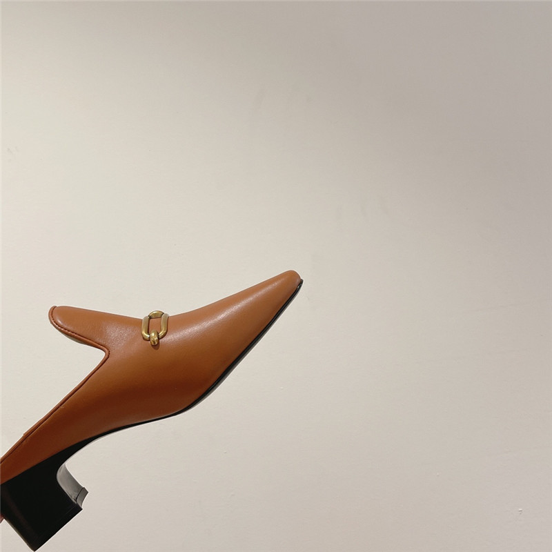 H**me5 muller chunky heel slippers