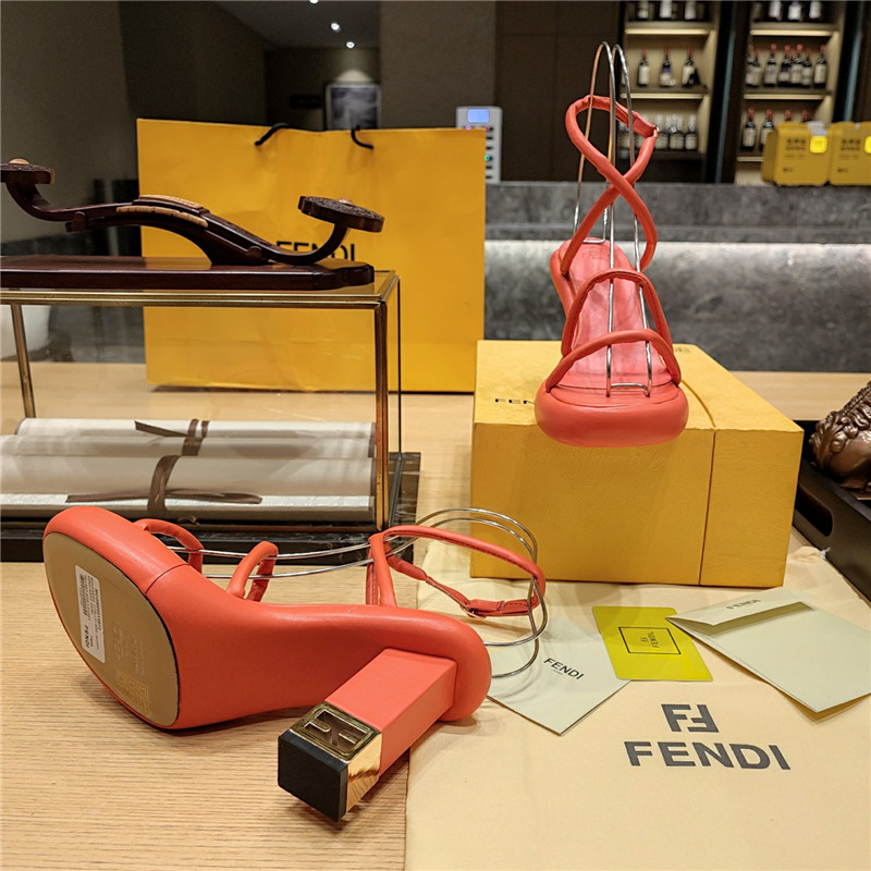F**di color block haute couture sandals