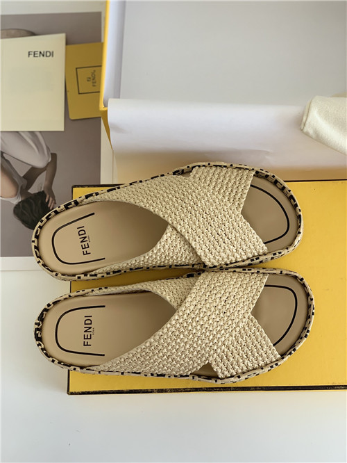 F**di woven slippers sandals