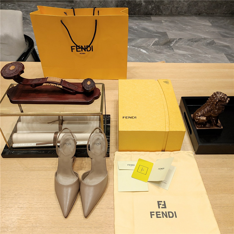 F**di strappy toe high heel sandals