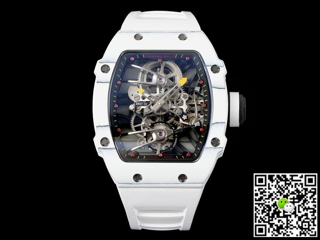Replica Richard Mille RM27-02 Rafael Nadal Tourbillon 1:1 Best Edition RM Factory Carbon Fiber Case