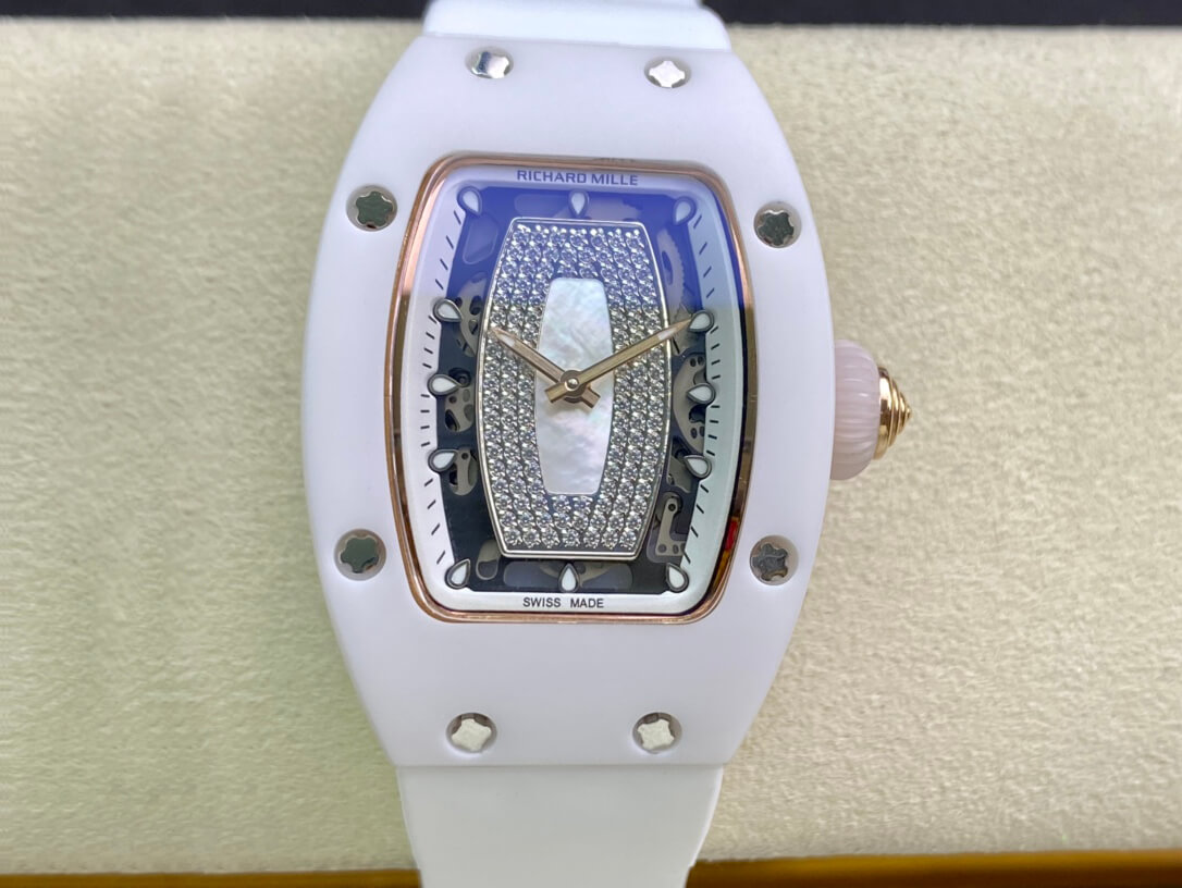 Richard Mille Replica RM 07-01 1:1 Best Edition RM Factory Ceramic White Strap