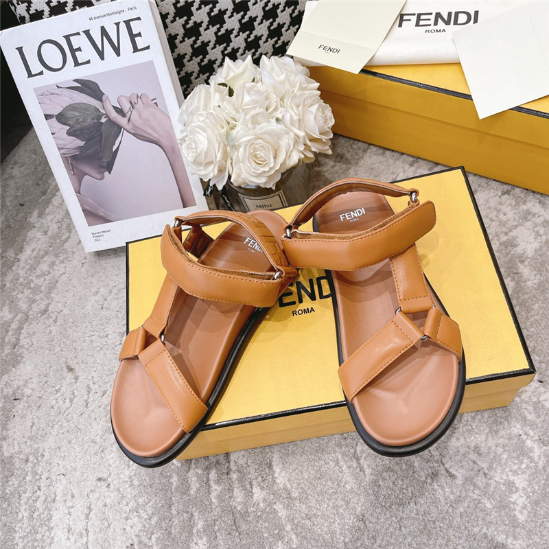 F**di letters webbing sandals