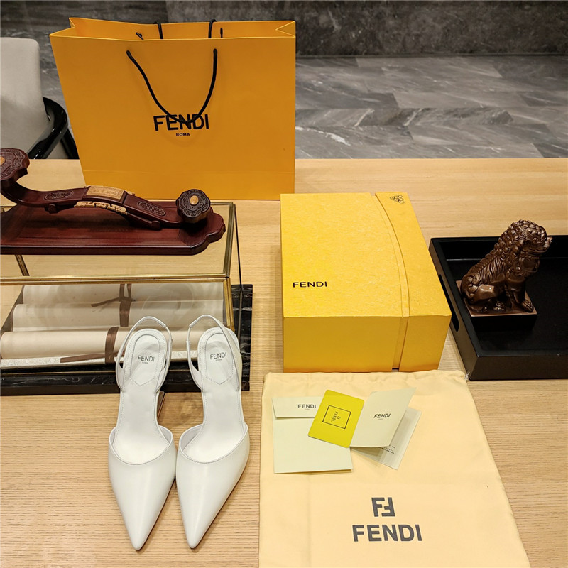 F**di strappy toe high heel sandals