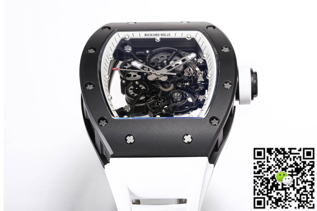 Replica Richard Mille RM-055 1:1 Best Edition BBR Factory Rubber Strap