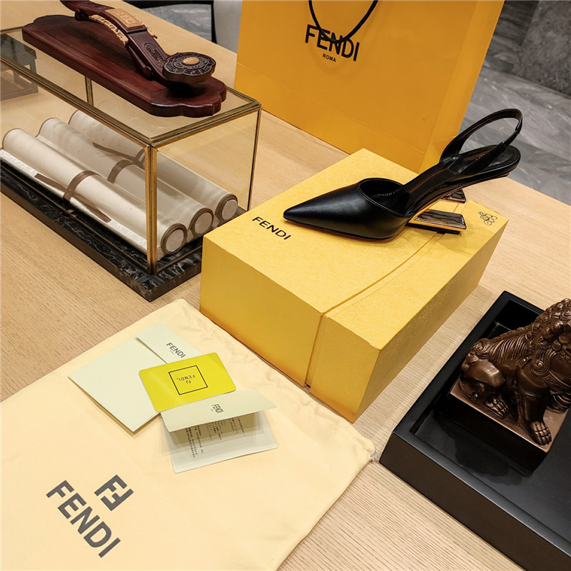 F**di strappy toe high heel sandals