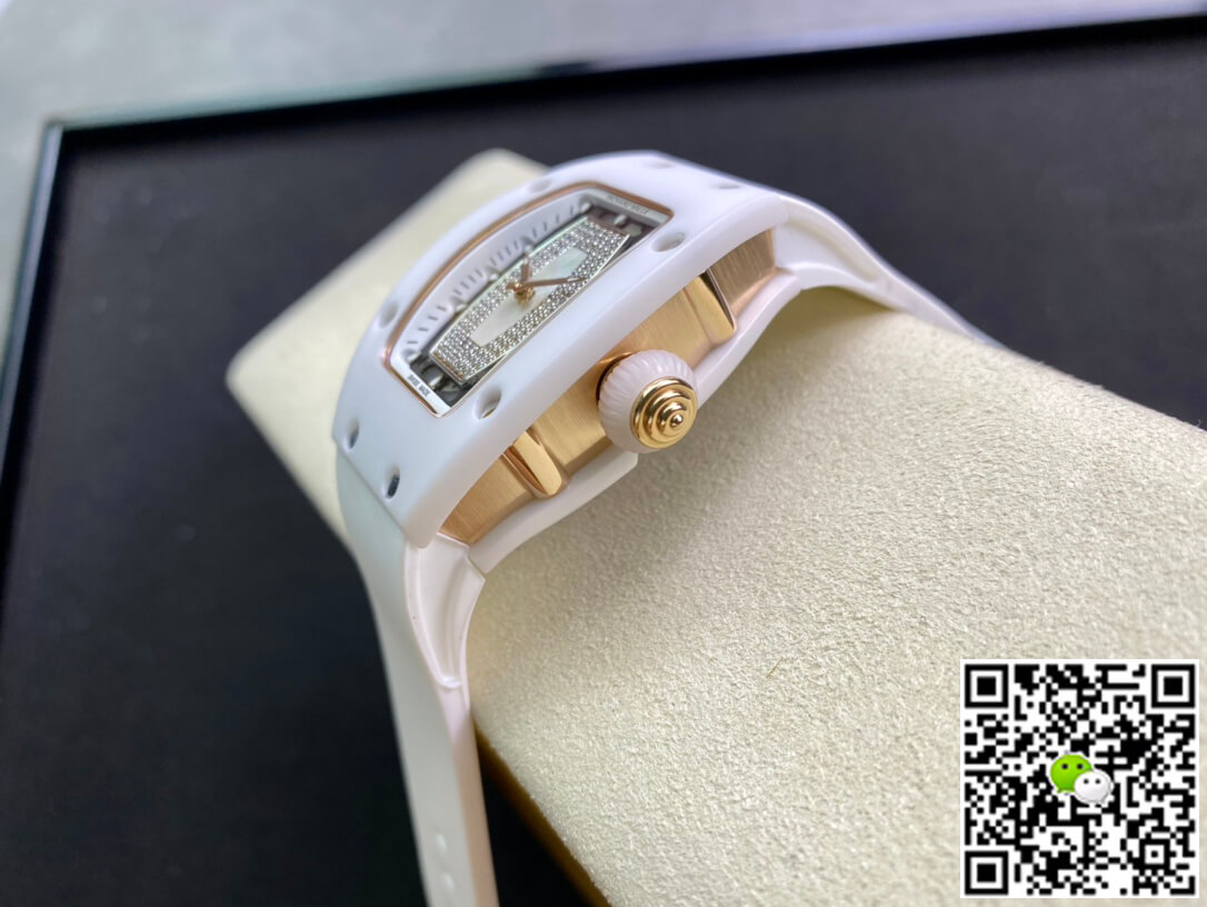 Richard Mille Replica RM 07-01 1:1 Best Edition RM Factory Ceramic White Strap
