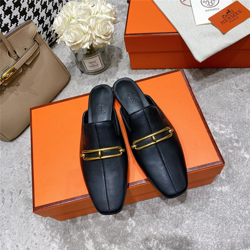 H**me5 muller flat slippers