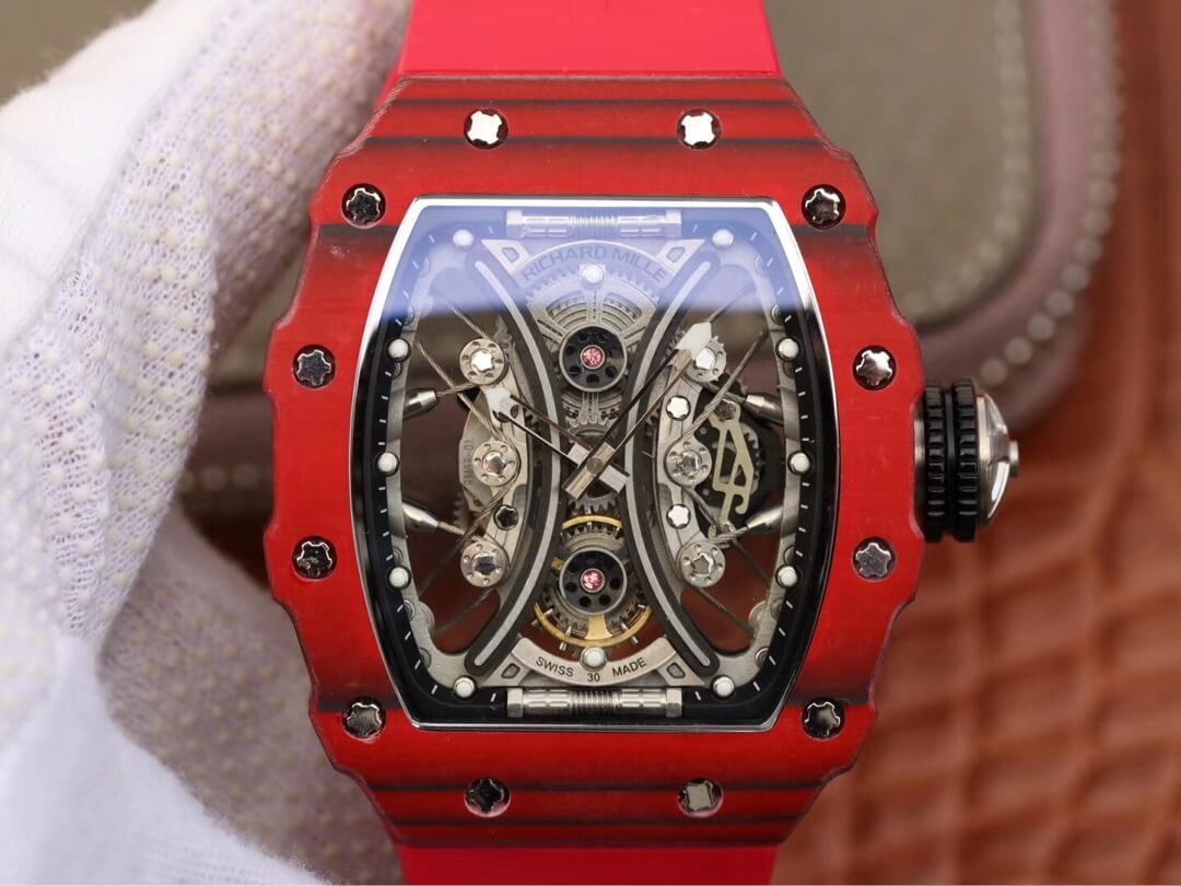 Replica Richard Mille RM53-01 1:1 Best Edition KV Factory Red TPT Carbon Fiber