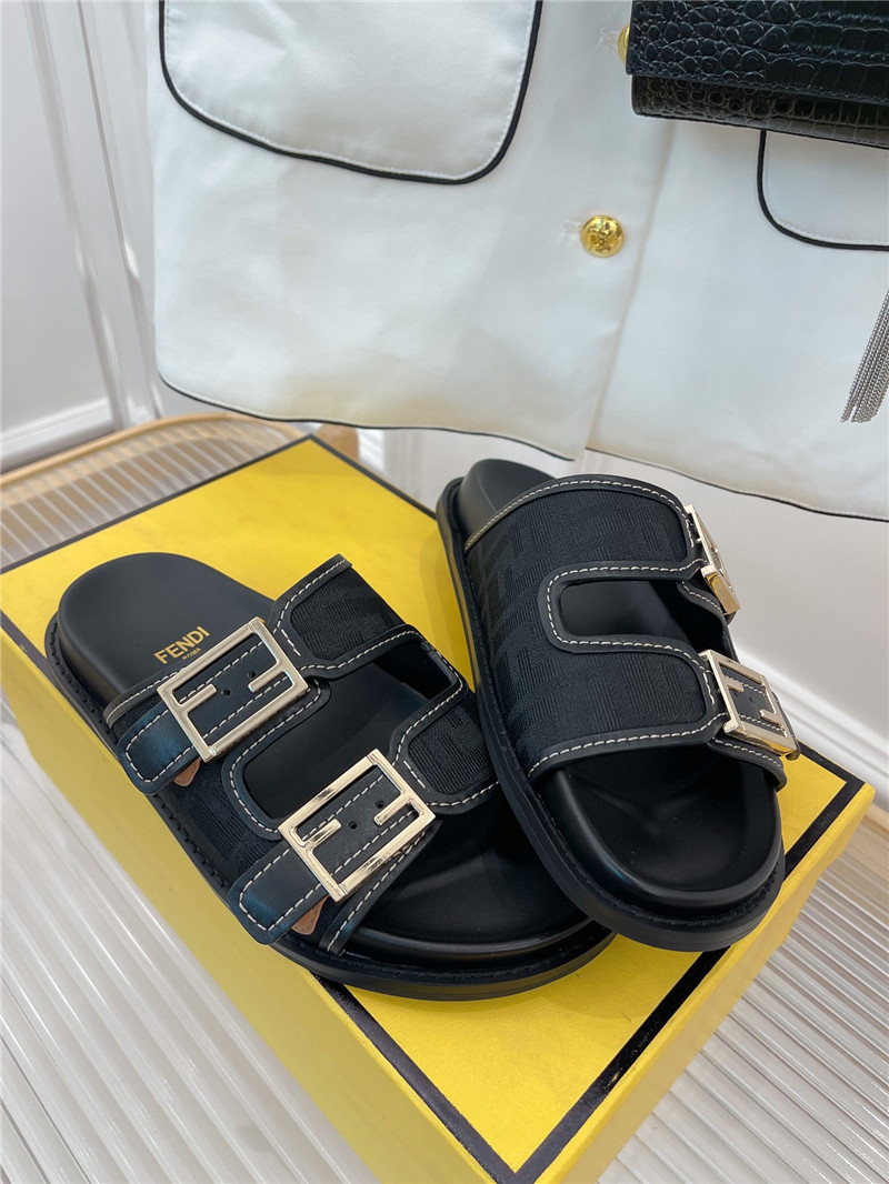 F**di ff logo plaque sandals