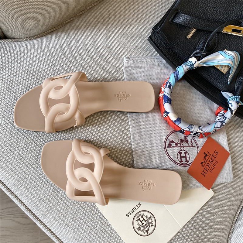H**me5 new classic pig nose chain slippers