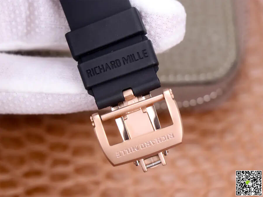 Replica Richard Mille RM52-01 Tourbillon 1:1 Best Edition JB Factory Rose Gold Case