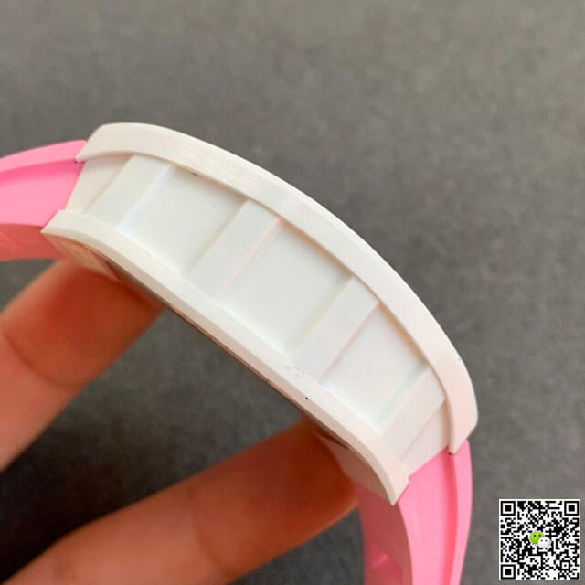 Replica Richard Mille RM055 1:1 Best Edition KV Factory V2 Ceramic Pink Strap