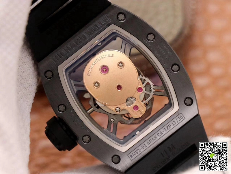 Replica Richard Mille RM052-01 1:1 Best Edition ZF Factory Rose Gold Skull Dial Swiss Movement