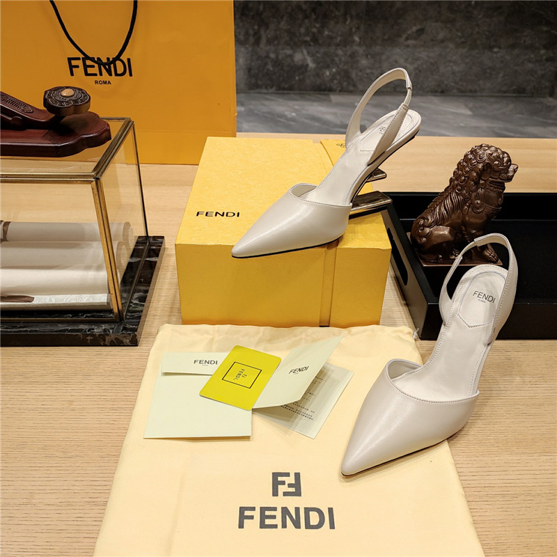 F**di strappy toe high heel sandals
