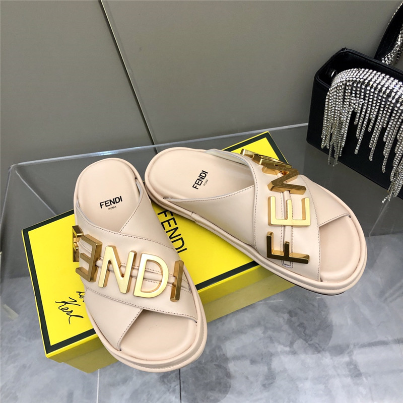 F**di cross flat sandals