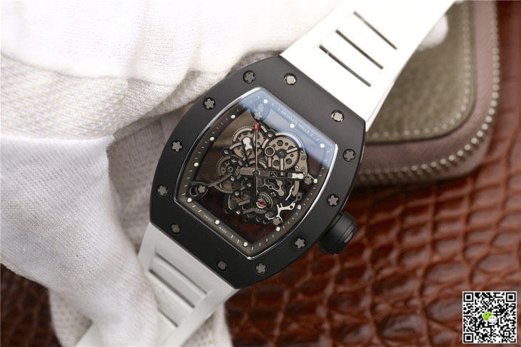 Replica Richard Mille RM055 1:1 Best Edition KV Factory Ceramic Case