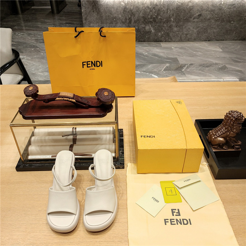 F**di block heel sandals