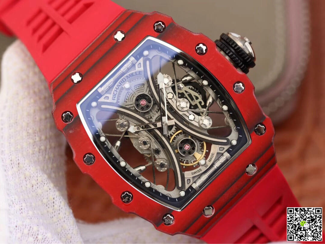 Replica Richard Mille RM53-01 1:1 Best Edition KV Factory Red TPT Carbon Fiber