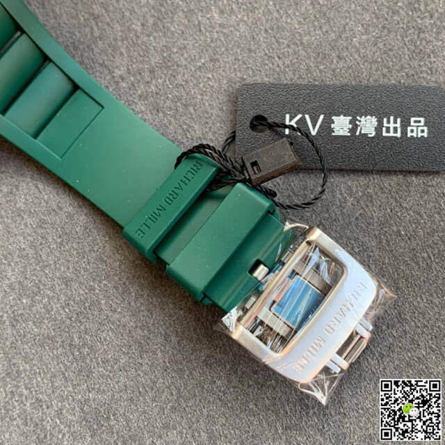 Replica Richard Mille RM055 1:1 Best Edition KV Factory V2 Ceramic Green Strap