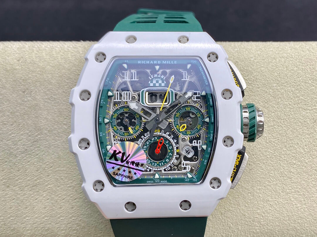 Replica Richard Mille RM011-03 1:1 Best Edition KV Factory Green Strap