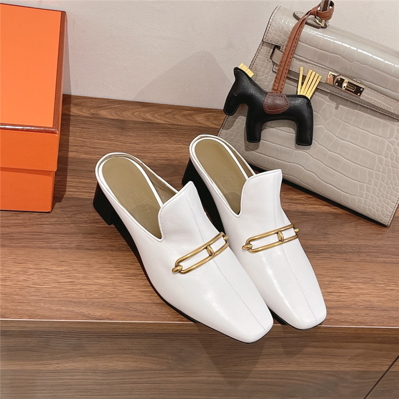 H**me5 muller chunky heel slippers