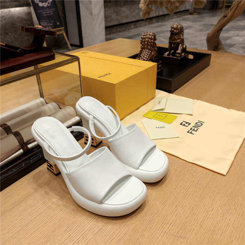 F**di block heel sandals