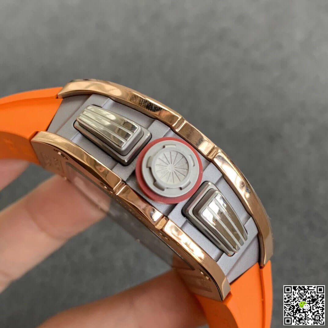 Replica Richard Mille RM011 1:1 Best Edition KV Factory Rose Gold