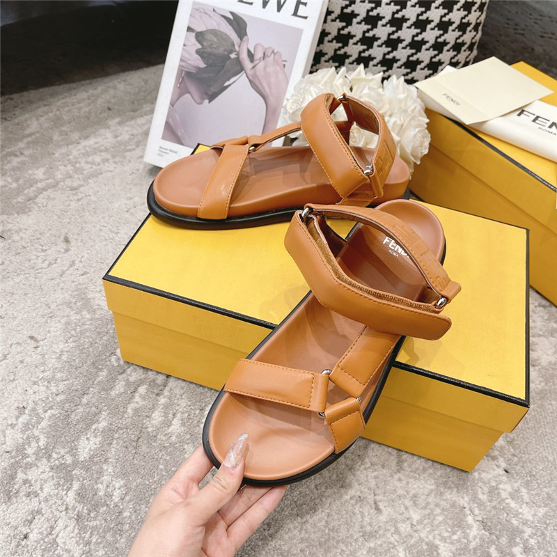 F**di letters webbing sandals