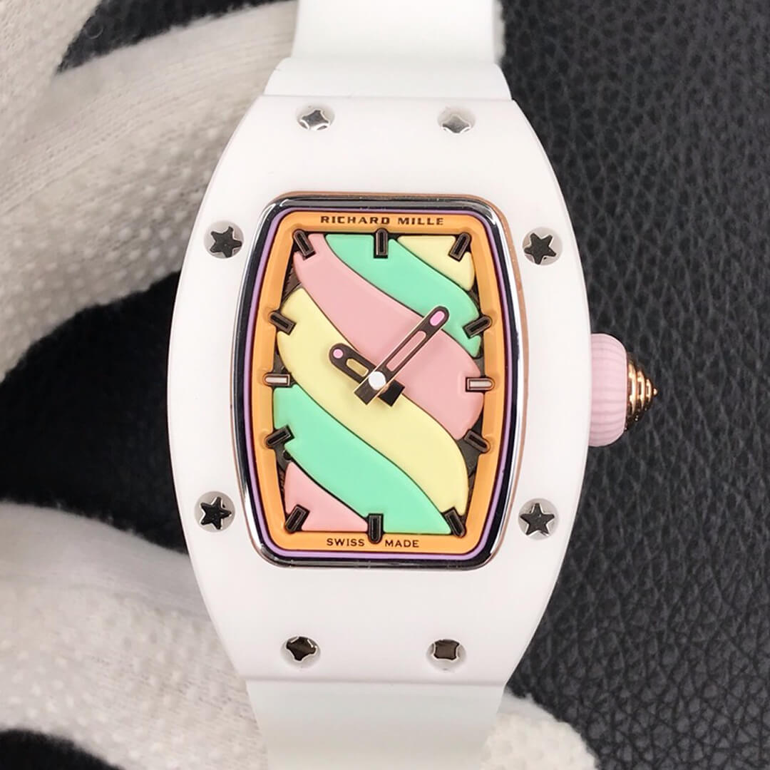 Richard Mille Replica RM-07 Bon Bon 1:1 Best Edition RM Factory White Ceramic Case