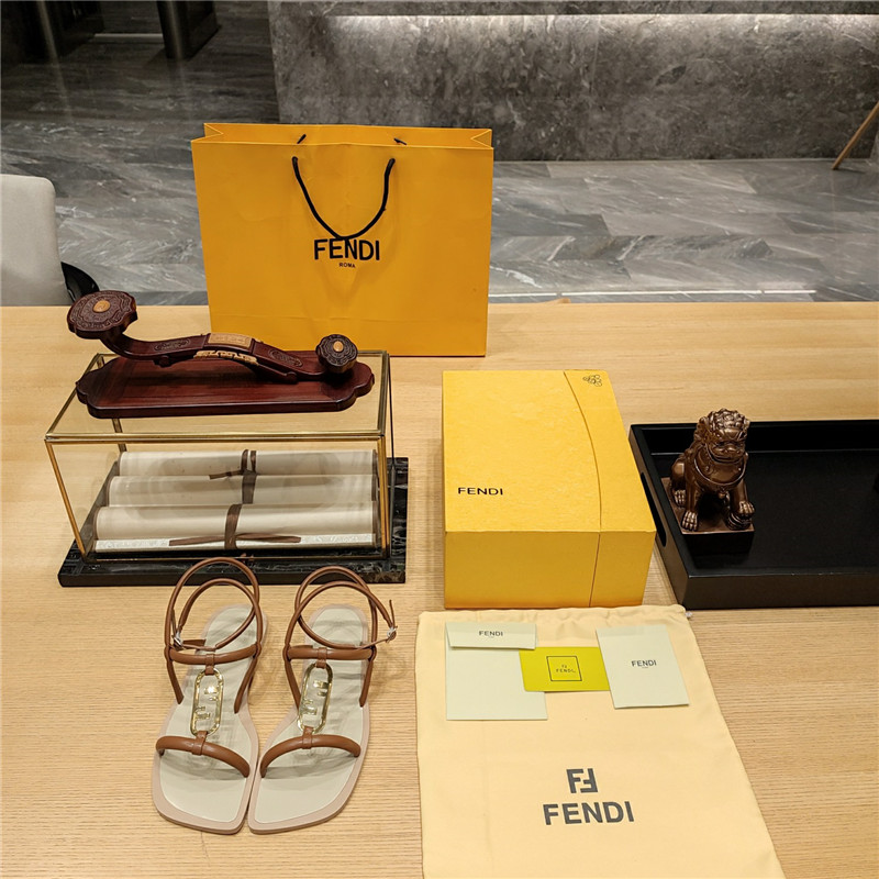 F**di flat beach sandals