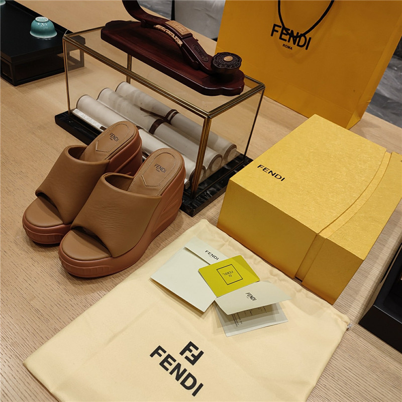 F**di wedge platform sandals
