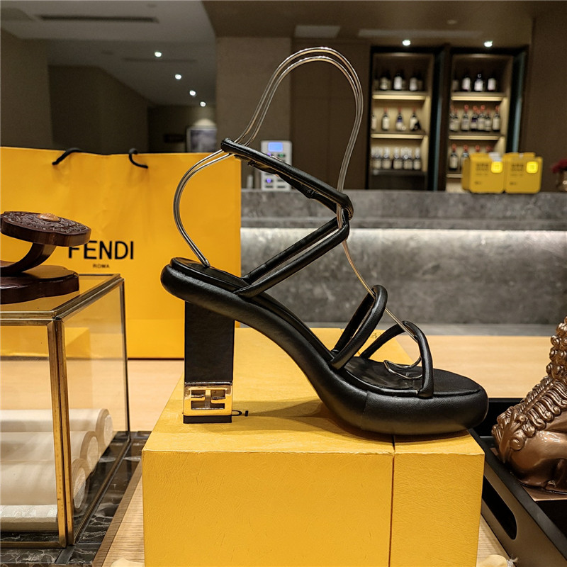 F**di color block haute couture sandals