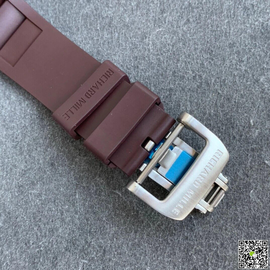 Replica Richard Mille RM11 1:1 Best Edition KV Factory Titanium Brown Strap