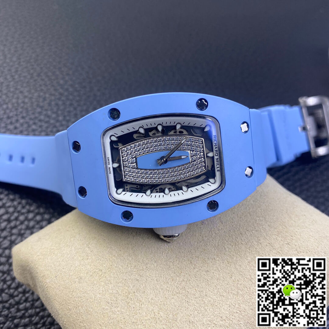 Richard Mille Replica RM 07-01 1:1 Best Edition RM Factory Blue Ceramic Case