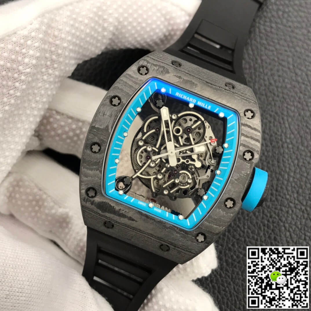 Replica Richard Mille RM055 1:1 Best Edition ZF Factory Carbon Fiber Case