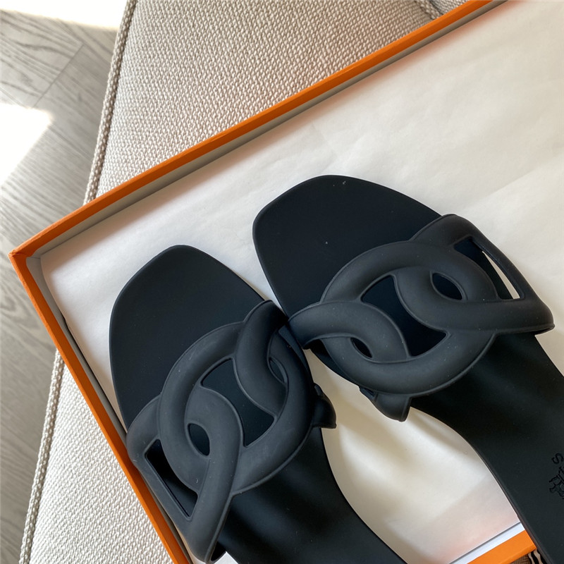 H**me5 new classic pig nose chain slippers