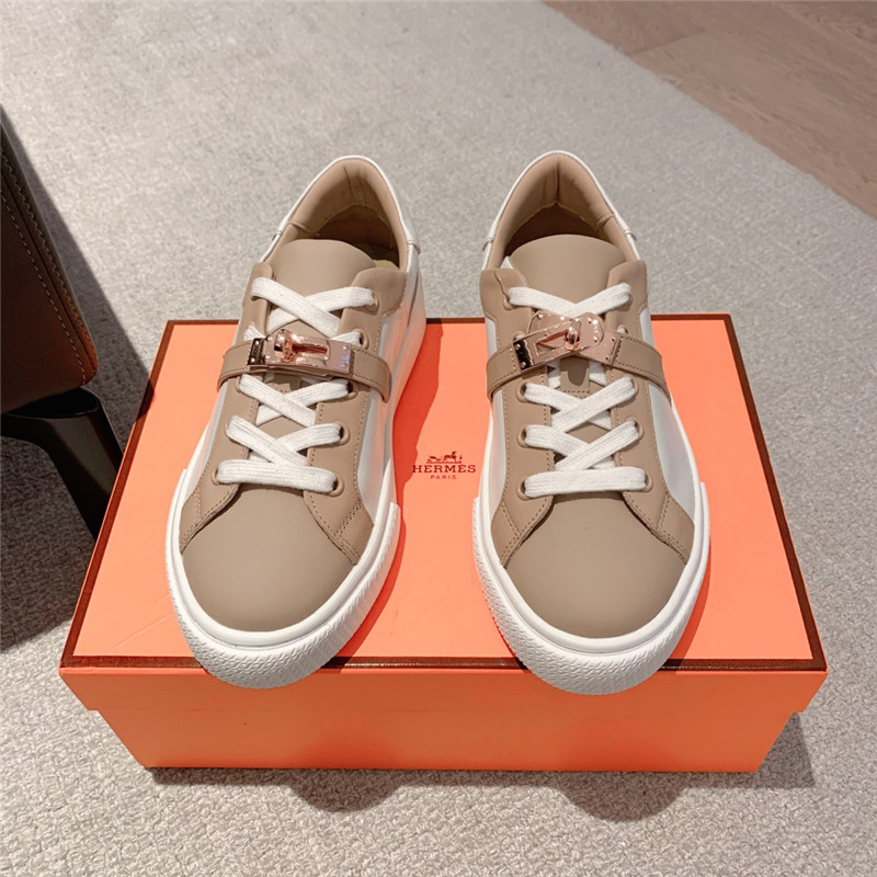 H**me5 British retro design white shoes