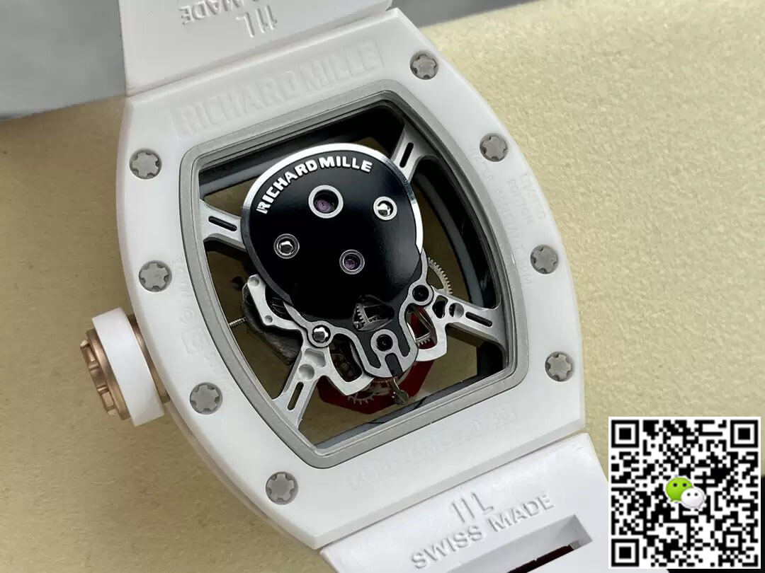 Richard Mille Replica RM52-01 1:1 Best Edition YS Factory Tourbillon Ceramic Case Rubber Strap