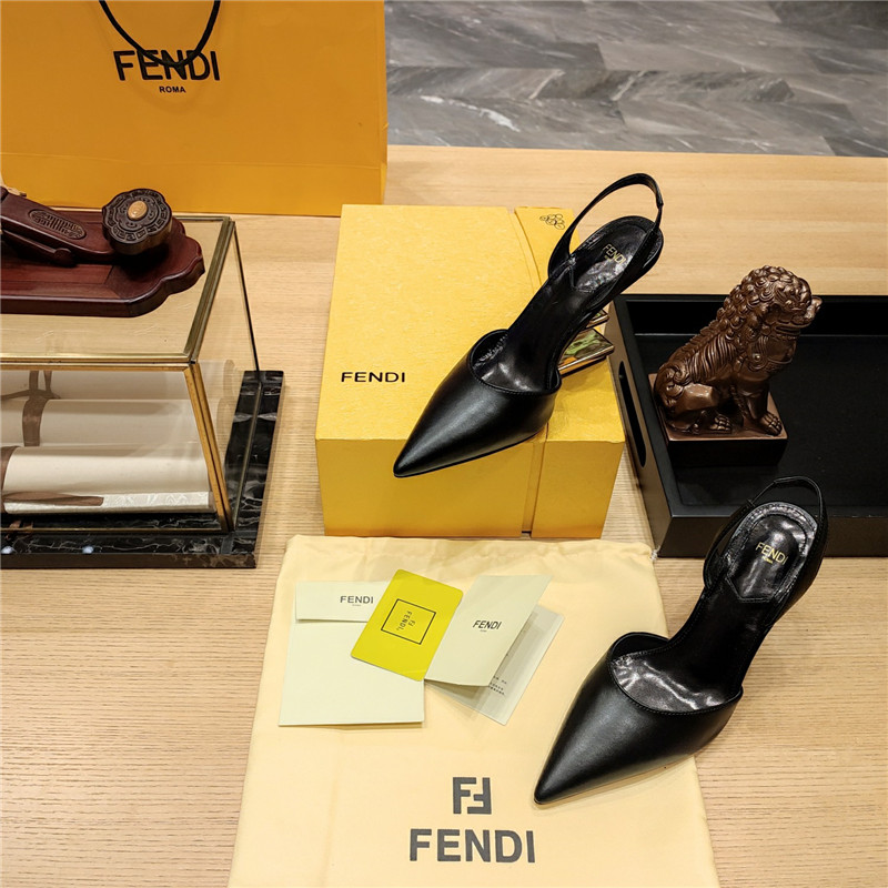 F**di strappy toe high heel sandals