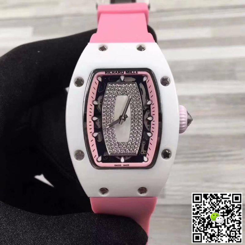 Replica Richard Mille RM07 1:1 Best Edition Swiss ETA6T51 Red Dial with D1am0nds
