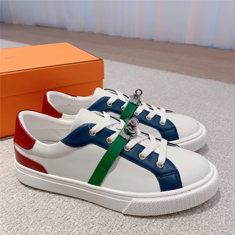 H**me5 British retro design white shoes