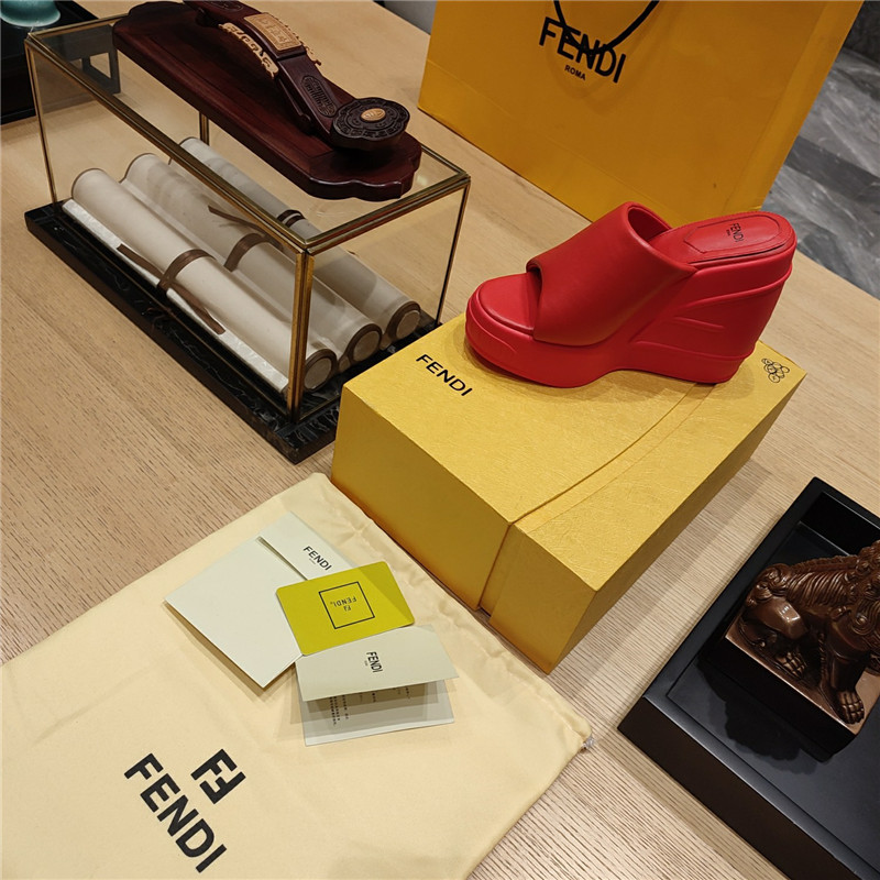 F**di wedge platform sandals